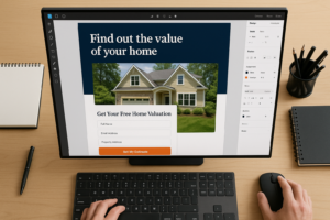 home value landing page for realtors